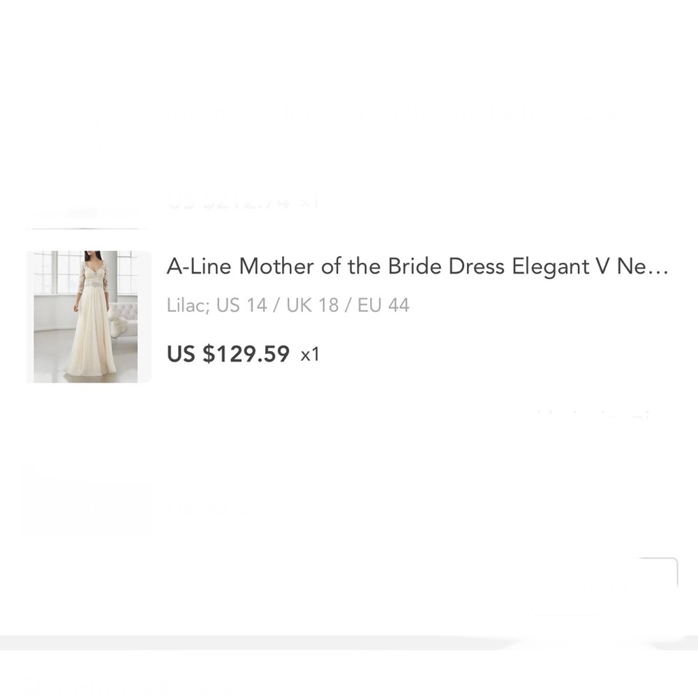 LanTing A-Line NEW Fits sz. 10-12 Elegant Lilac purple long dress Wedding MOB 💕 - Picture 14 of 16